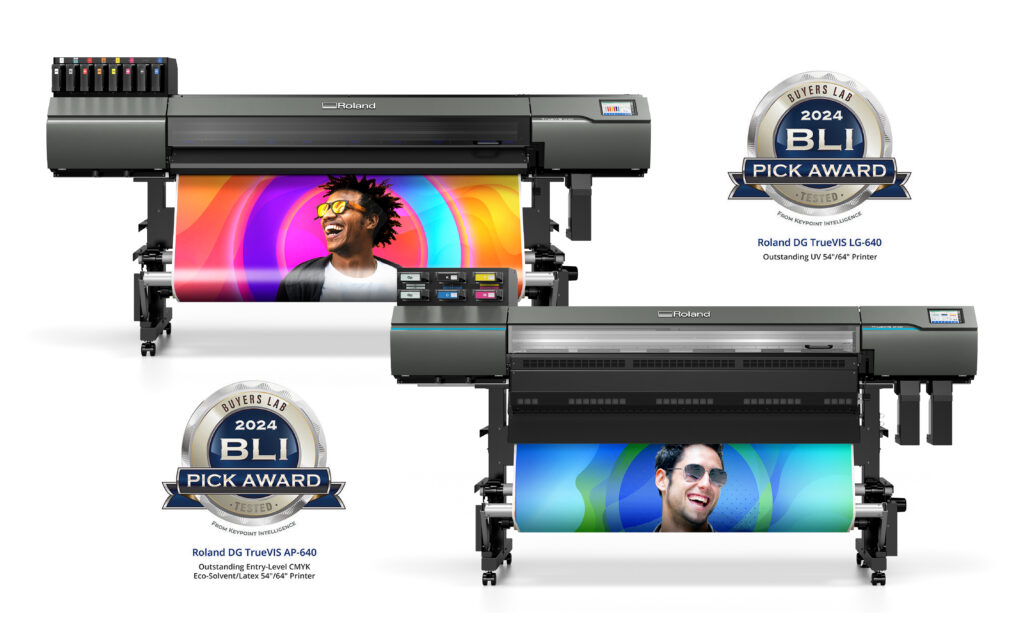 New Roland DG TrueVIS Resin And UV Printers Earn BLI 2024 Pick Awards   1023Roland 2024 BLI Pick Awards Roland DG TrueVIS AP 640 And TrueVIS LG 640 1024x640 